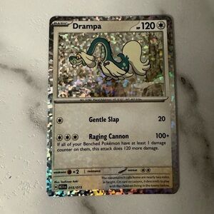 Drampa Holographic Pokémon Trading Card